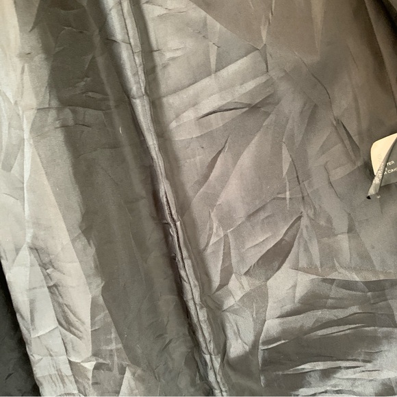 Wool Blend Jacket Grey Mid-Length Single Breasted Coat Anne Klein Extra Small - Picture 9 of 13